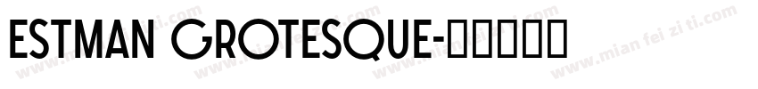 Estman Grotesque字体转换